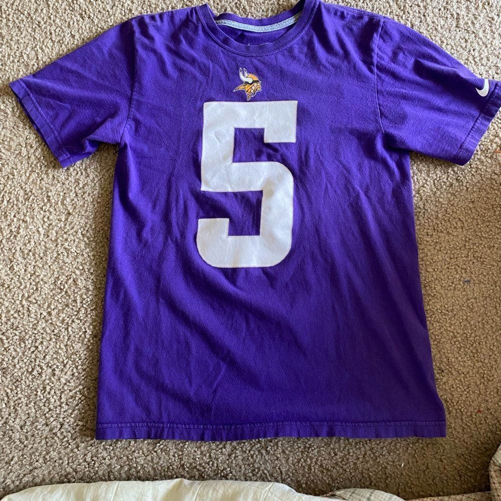 Mens Nike NFL Minnesota Vikings Teddy Bridewater Jersey Tshirt